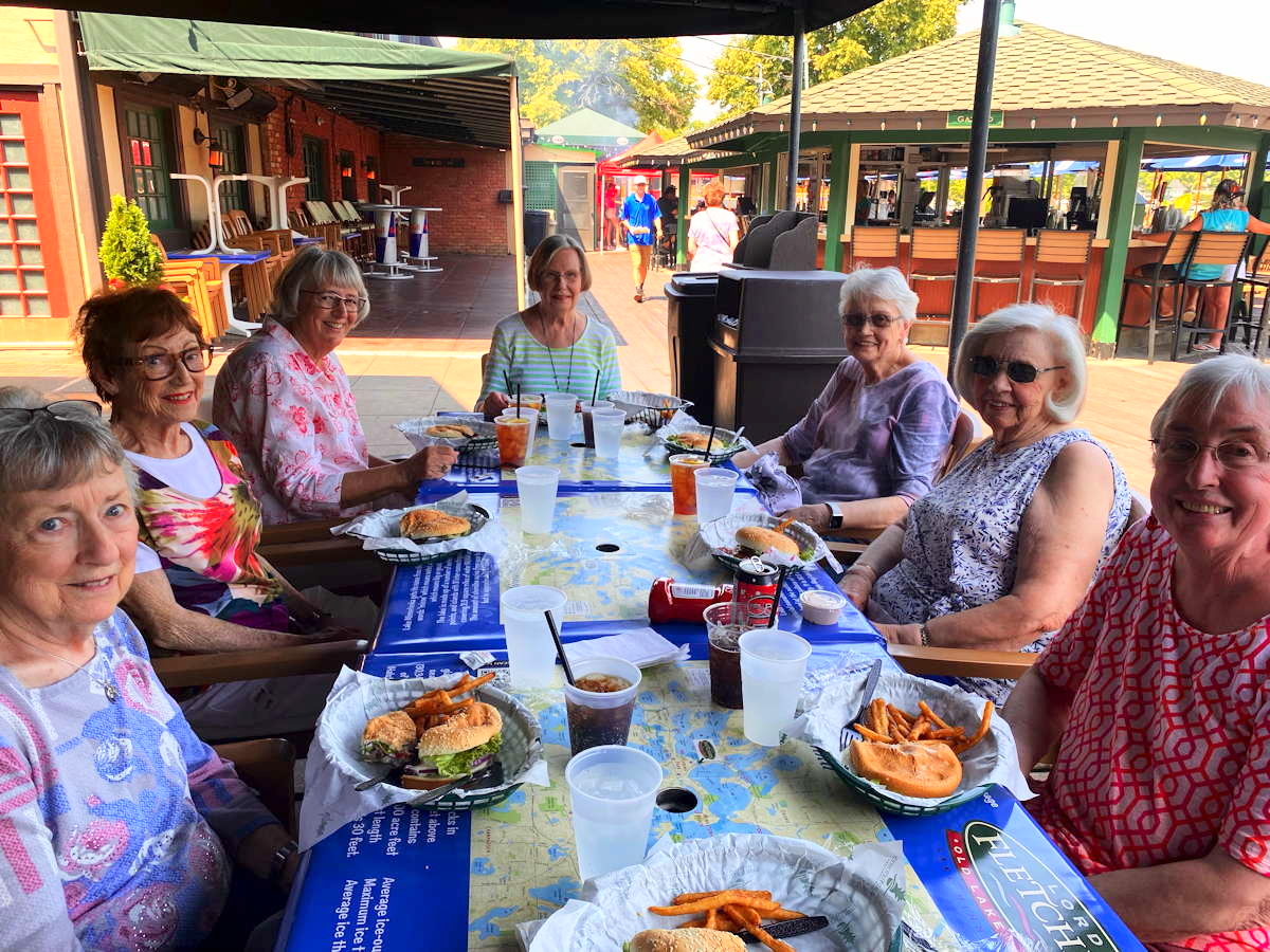 Valley View Cooperative Group Having Lunch at Lord Flethcer's