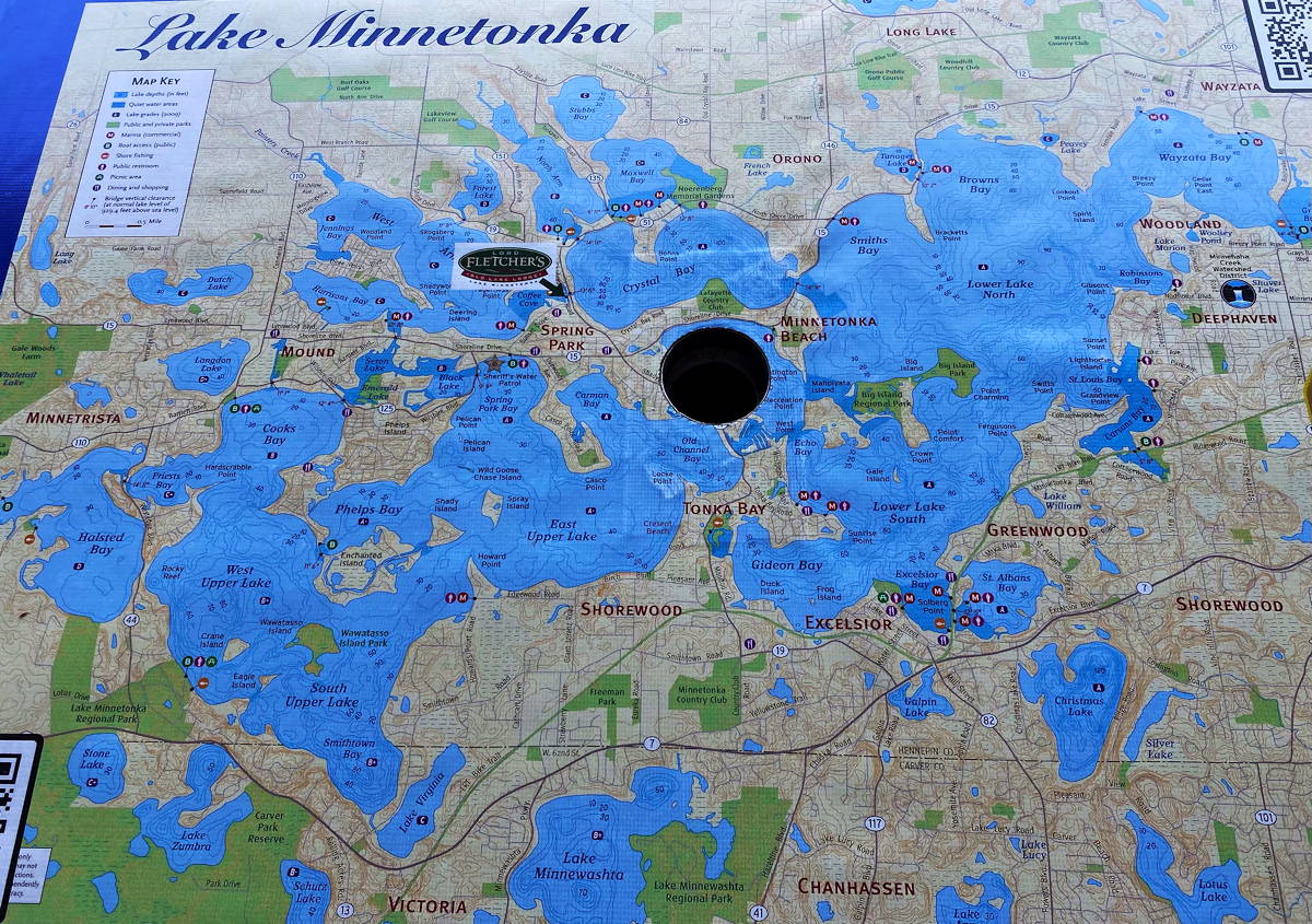 Map of Lake Minnetonka