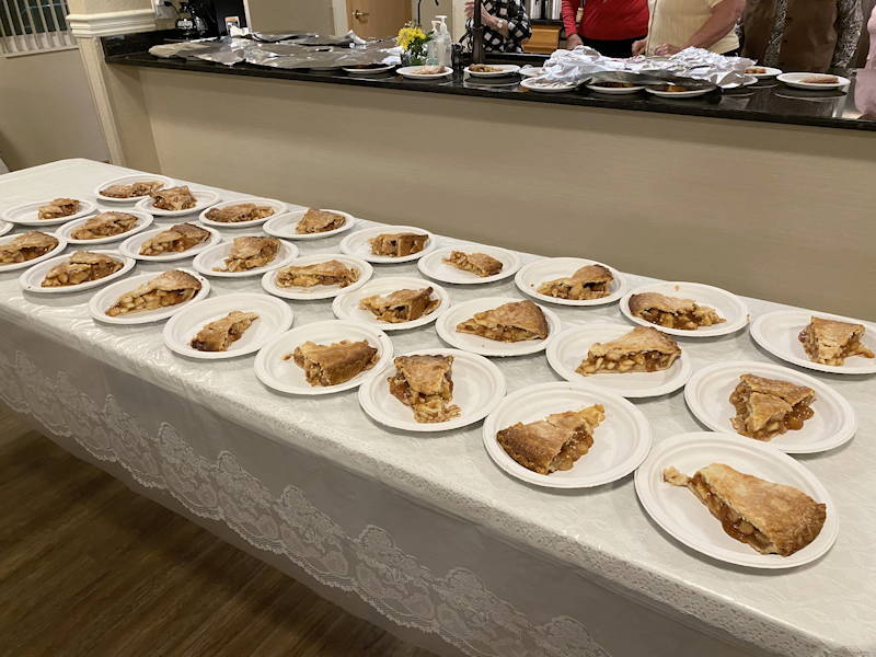 pie was served at Valley View Senior Cooperative